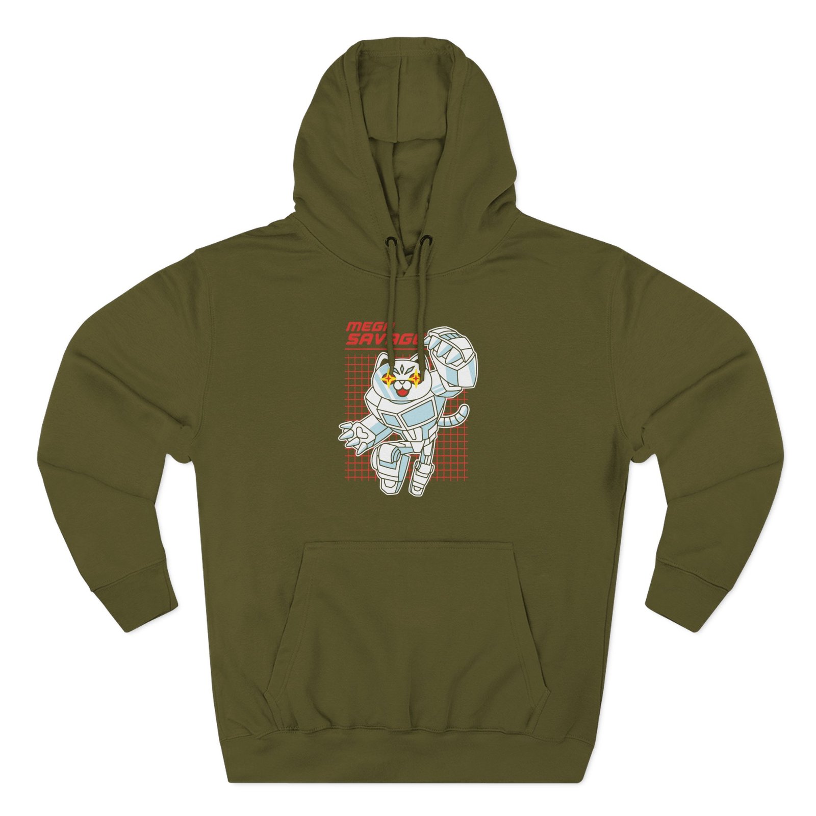 Popularmmos Mega Savage Three-Panel Fleece Hoodie