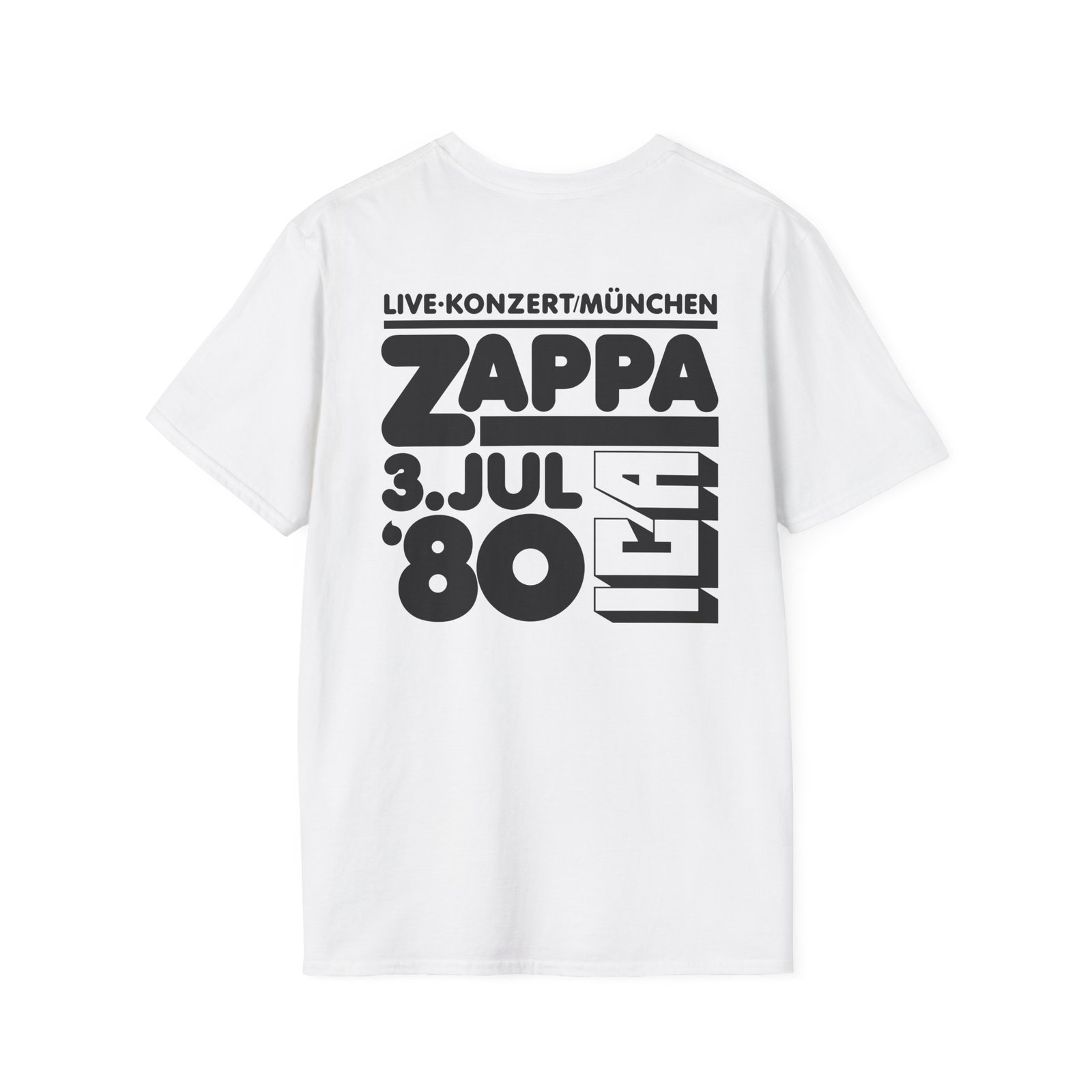 Frank Zappa 80 Munich Unisex Softstyle T-Shirt