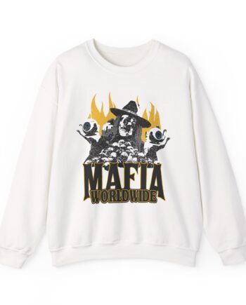 Kai Cenat Skulls On Fire Unisex Heavy Blend™ Crewneck Sweatshirt