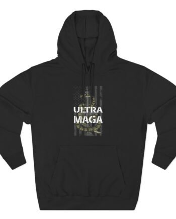 Ultra Maga Trump Three-Panel Fleece Hoodie