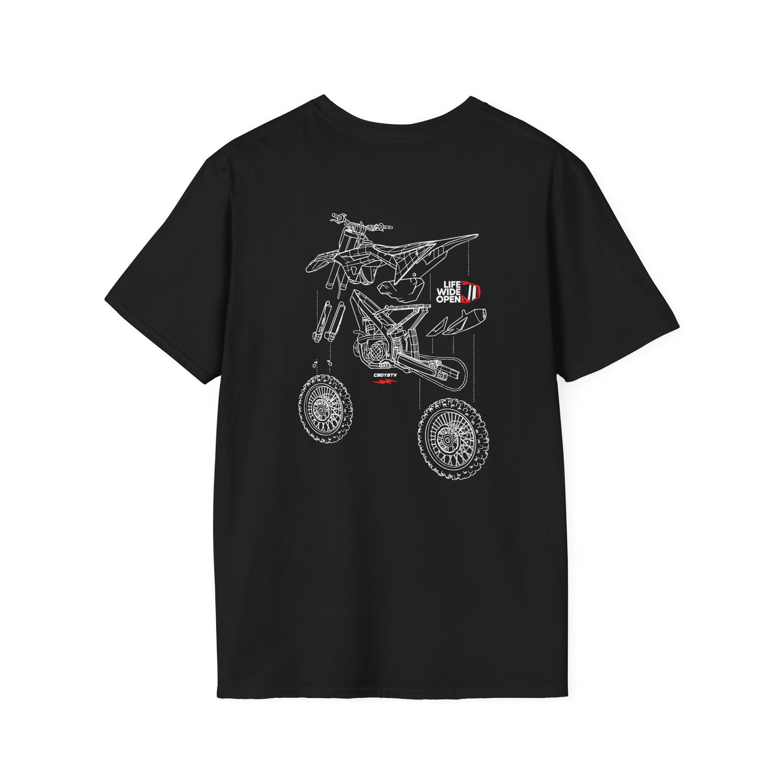Cboystv Dirtbike Blowup Unisex Softstyle T-Shirt