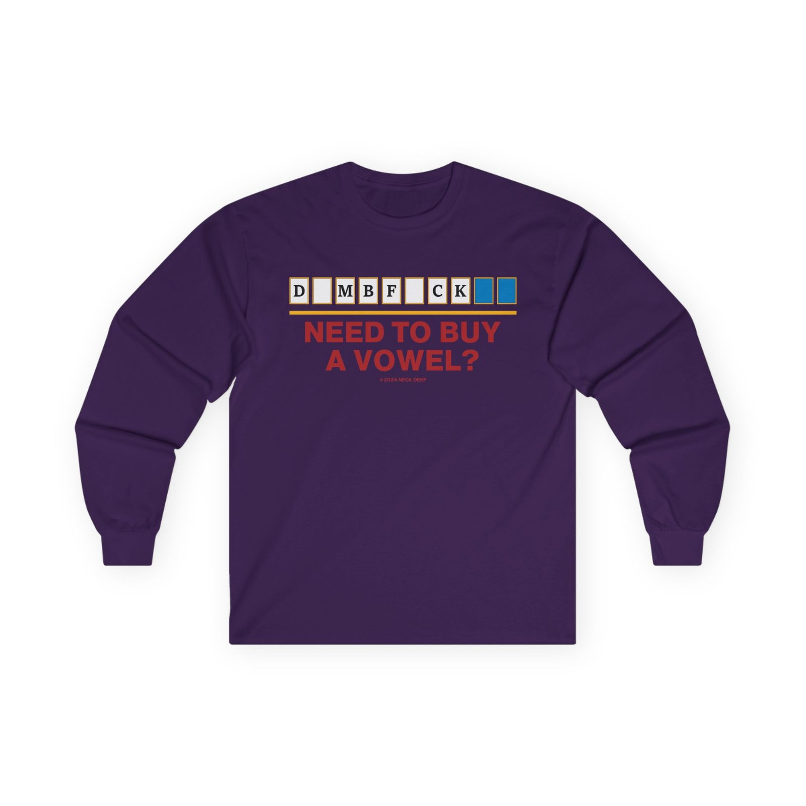Neck Deep Vowel Unisex Ultra Cotton Long Sleeve Tee