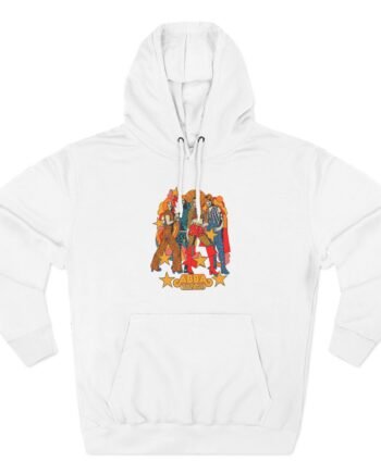 ABBA Illustration Natural Three-Panel Fleece Hoodie