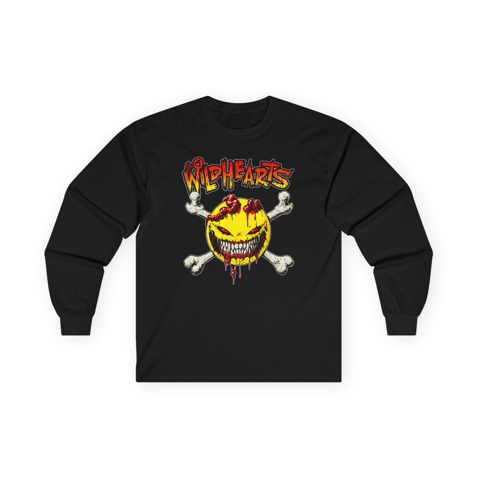 The Wildhearts Smileybones Logo Unisex Ultra Cotton Long Sleeve Tee