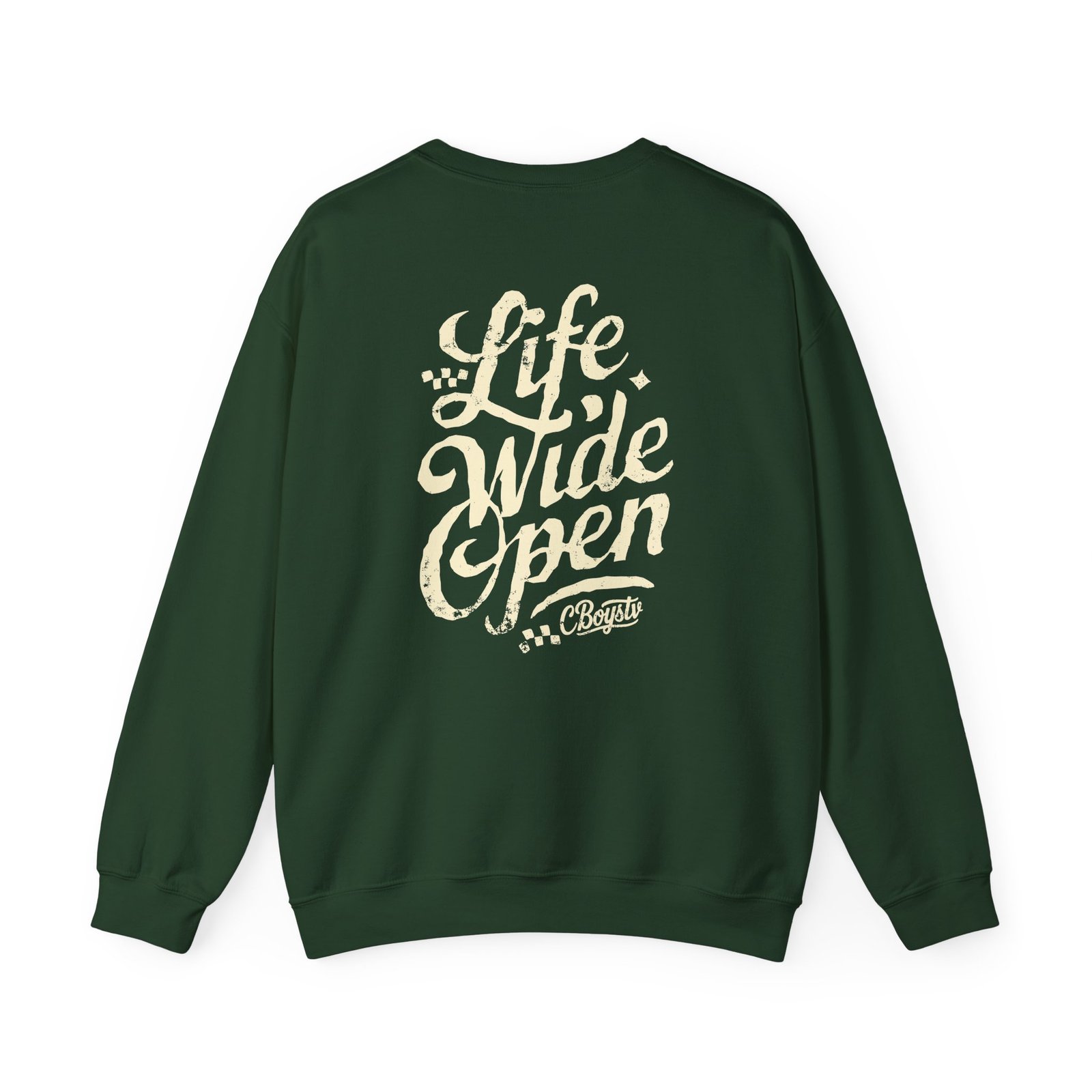 Cboystv Tan Script Unisex Heavy Blend™ Crewneck Sweatshirt