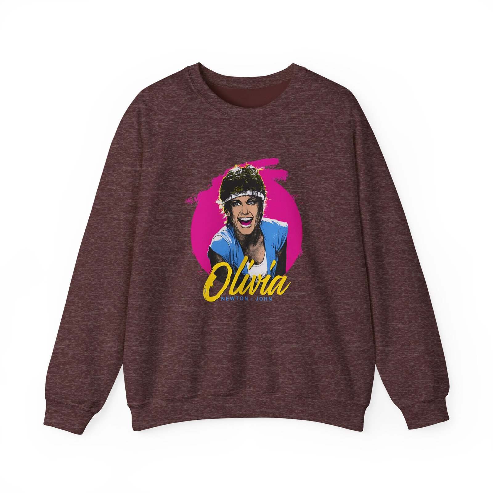 Olivia Newton John Retro Physical Muscle Unisex Heavy Blend™ Crewneck Sweatshirt
