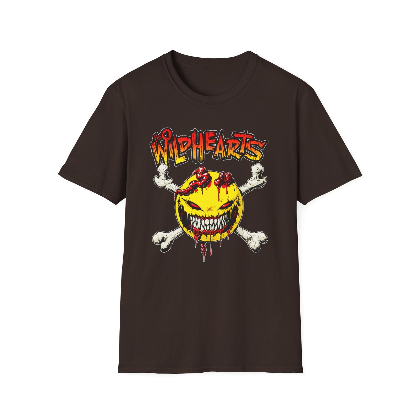 The Wildhearts Smileybones Logo Unisex Softstyle T-Shirt