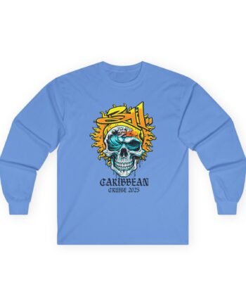 113 Caribbean Cruise 2025 Skull Unisex Ultra Cotton Long Sleeve Tee