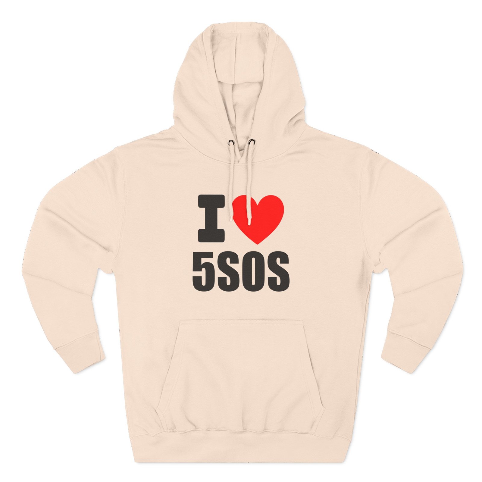 I Love 5sos Tour Three-Panel Fleece Hoodie