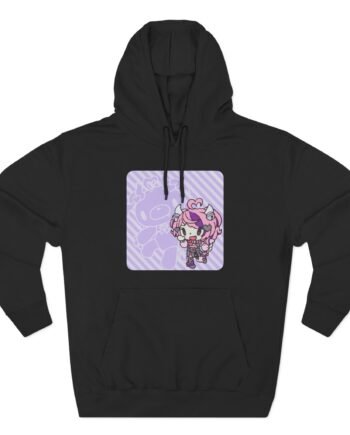 Vshojo Ironmouse X Gloomy Bear Three-Panel Fleece Hoodie