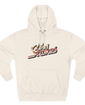 The Stroke Striped Logo Three-Panel Fleece Hoodie