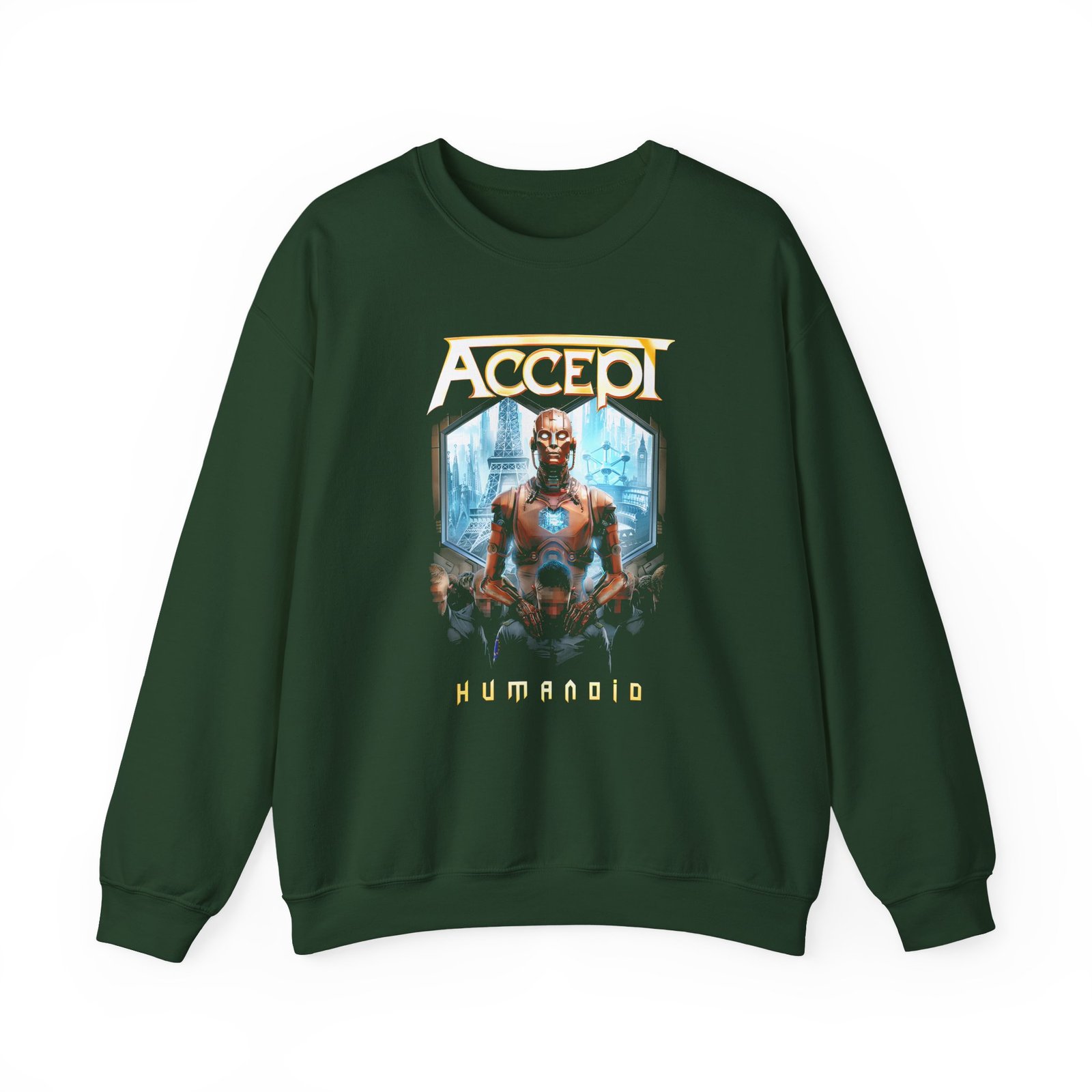 Accept Humanoid Cover Unisex Heavy Blend™ Crewneck Sweatshirt