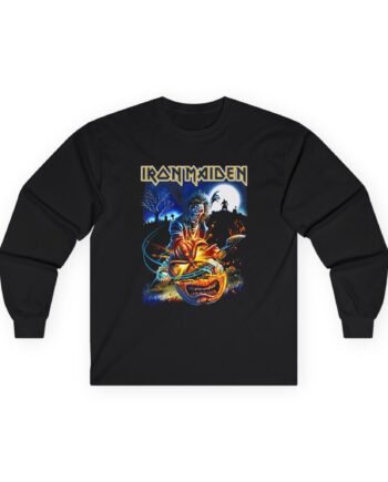 Iron Maiden Eddie Pumpkin SlasheR Unisex Ultra Cotton Long Sleeve Tee