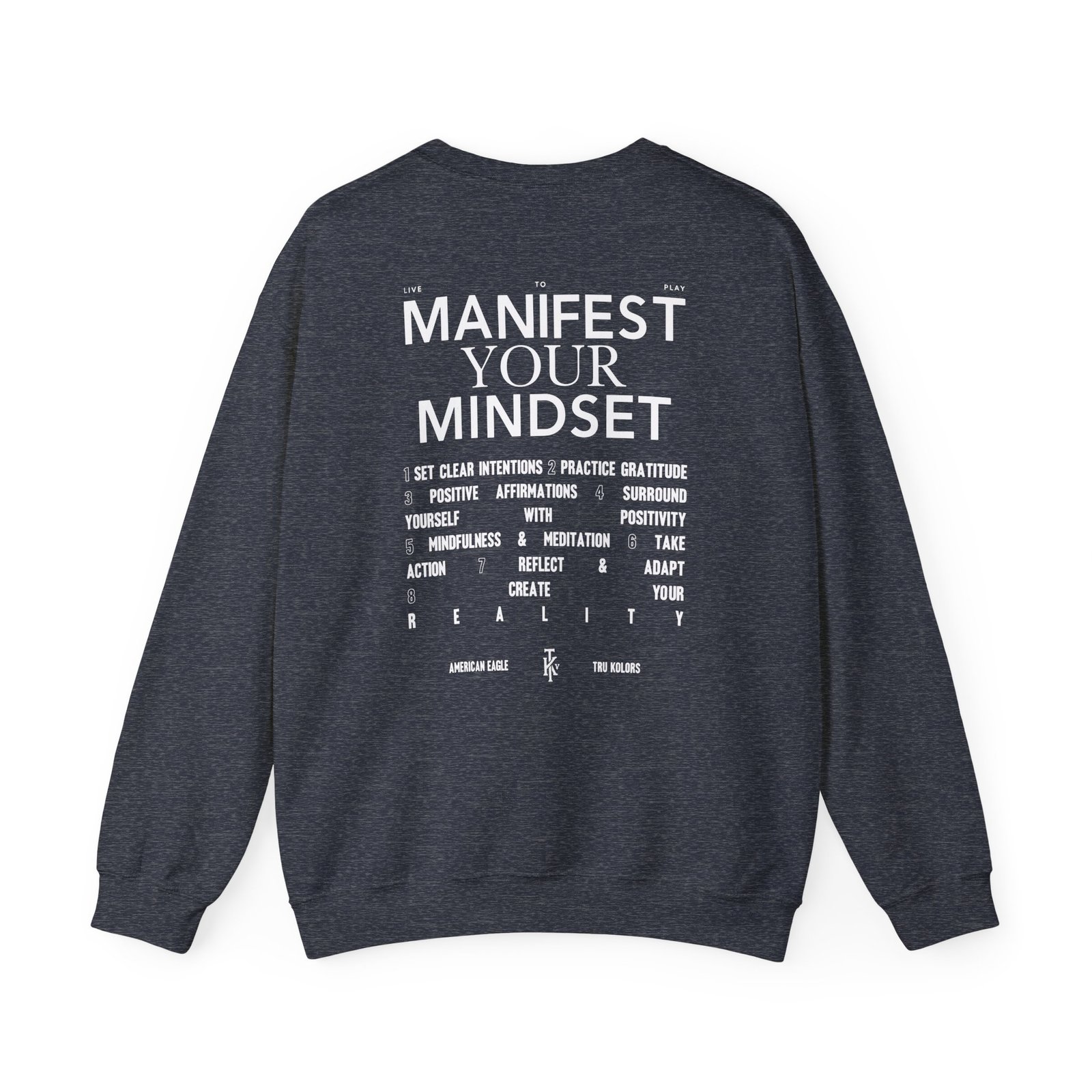 Travis Kelce Manifest Your Mindset Unisex Heavy Blend™ Crewneck Sweatshirt