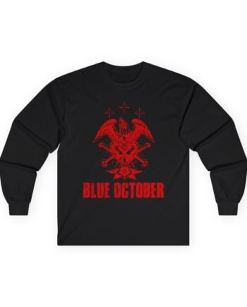 Blue October Heart Eagle Splatter Unisex Ultra Cotton Long Sleeve Tee