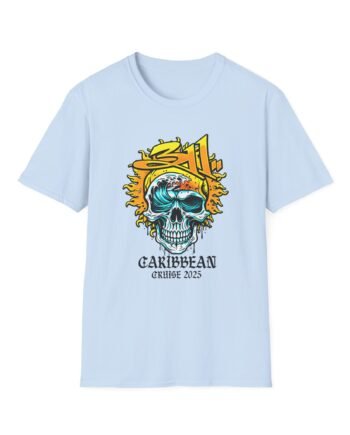 113 Caribbean Cruise 2025 Skull Unisex Softstyle T-Shirt