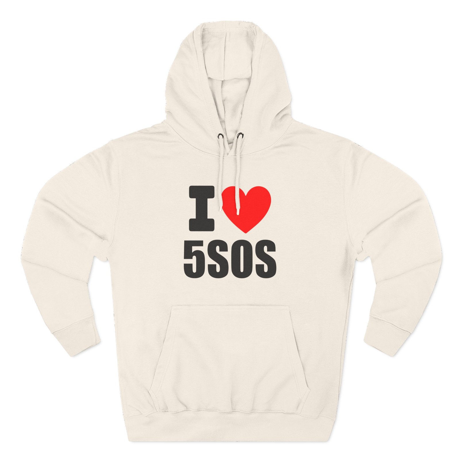 I Love 5sos Tour Three-Panel Fleece Hoodie