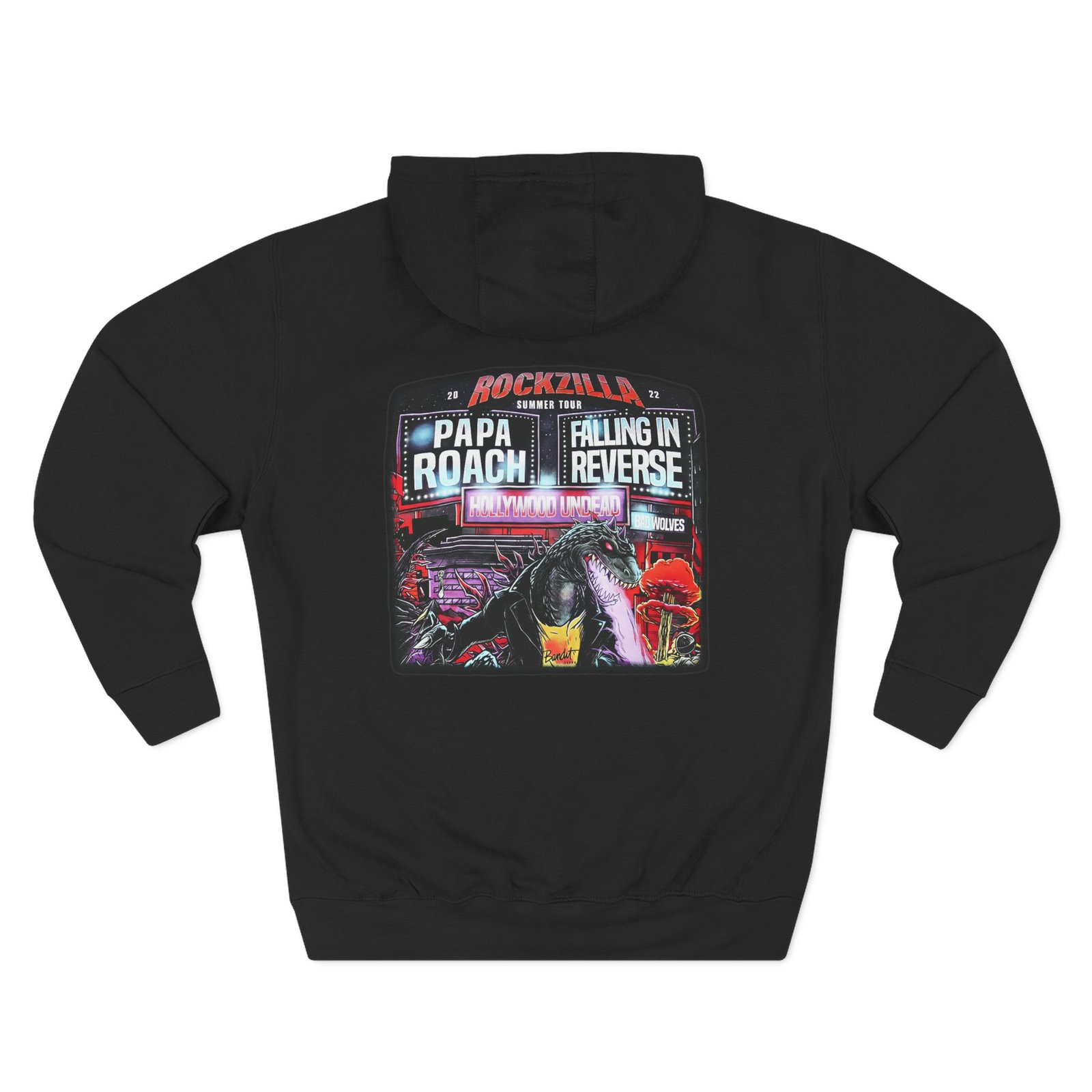 Rockzilla Concert Tour Three-Panel Fleece Hoodie