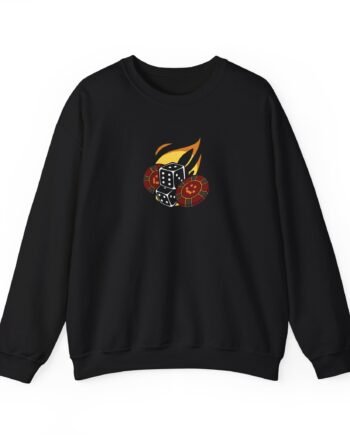 Quackity Lnvi Las Nevadas Fire Unisex Heavy Blend™ Crewneck Sweatshirt
