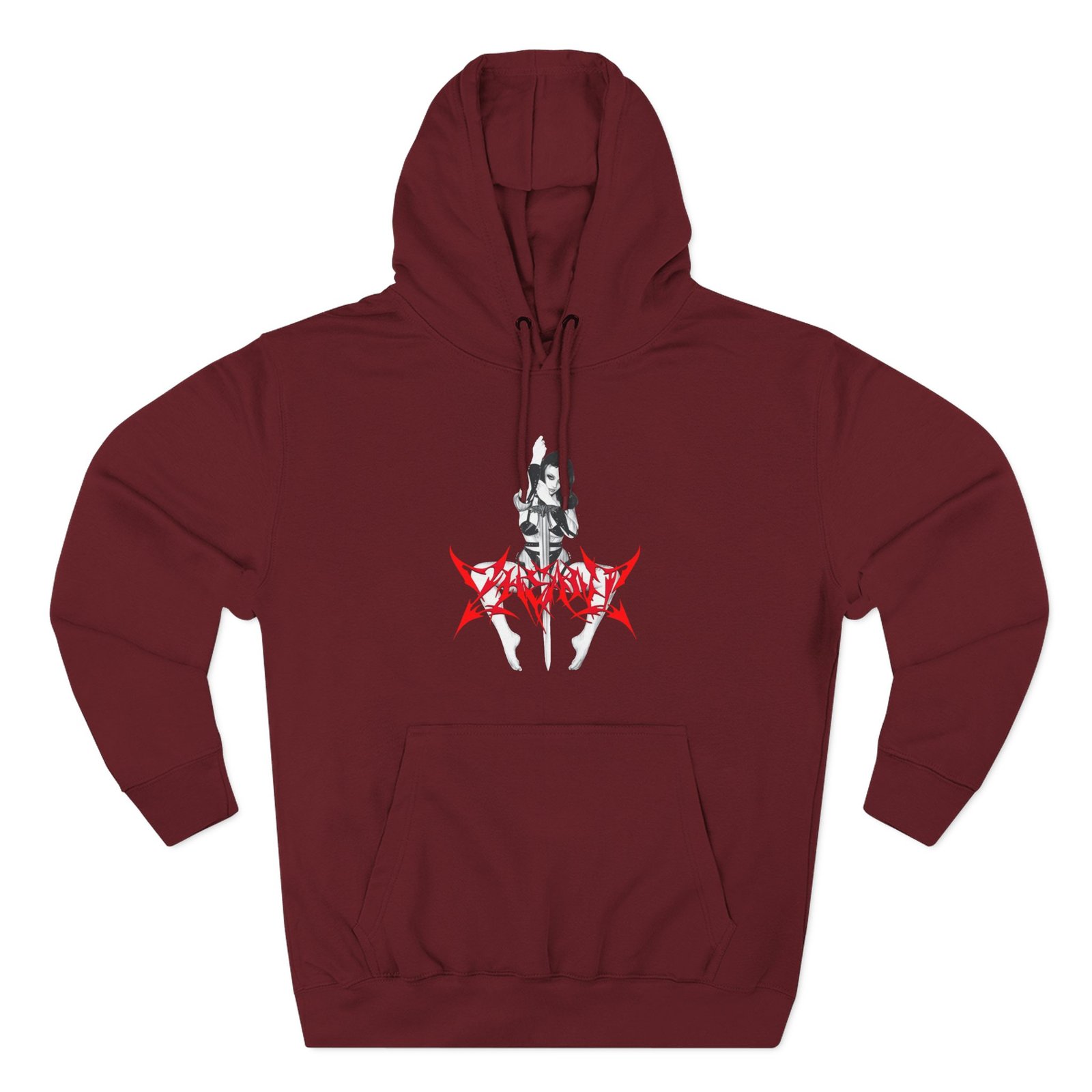 Zheani Barbarian Three-Panel Fleece Hoodie