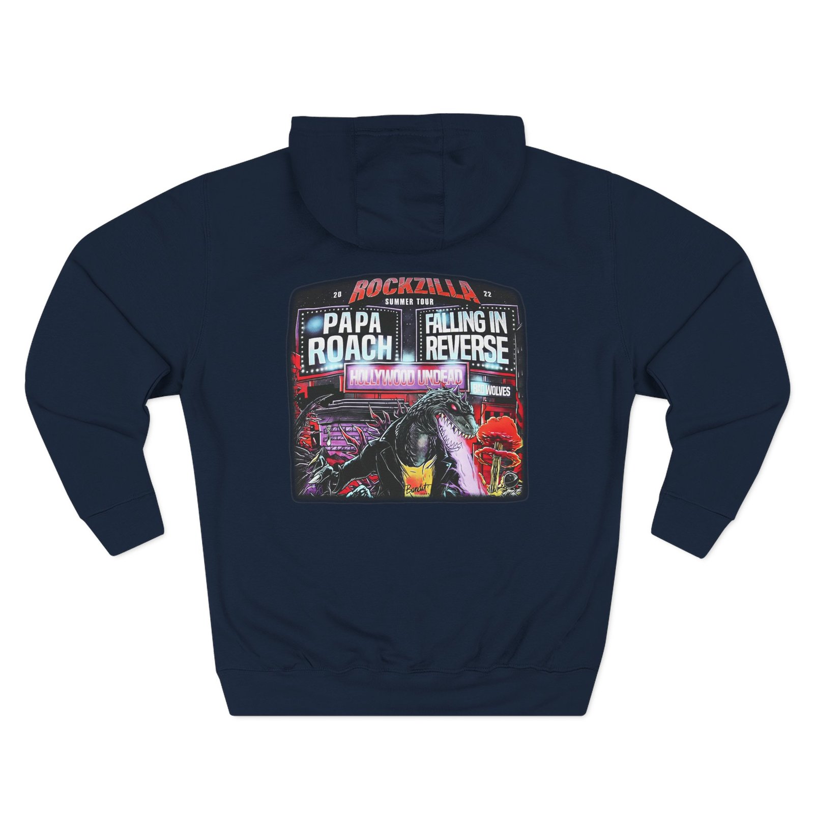 Rockzilla Concert Tour Three-Panel Fleece Hoodie