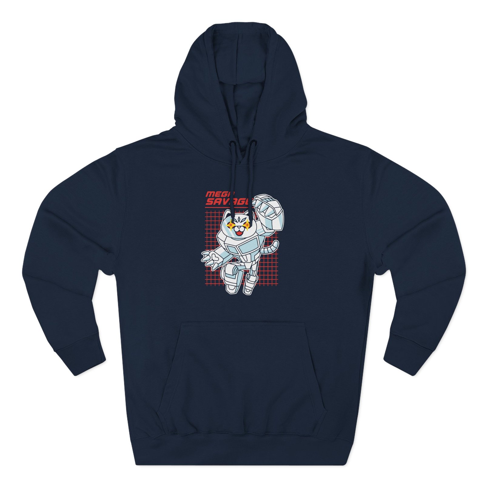 Popularmmos Mega Savage Three-Panel Fleece Hoodie
