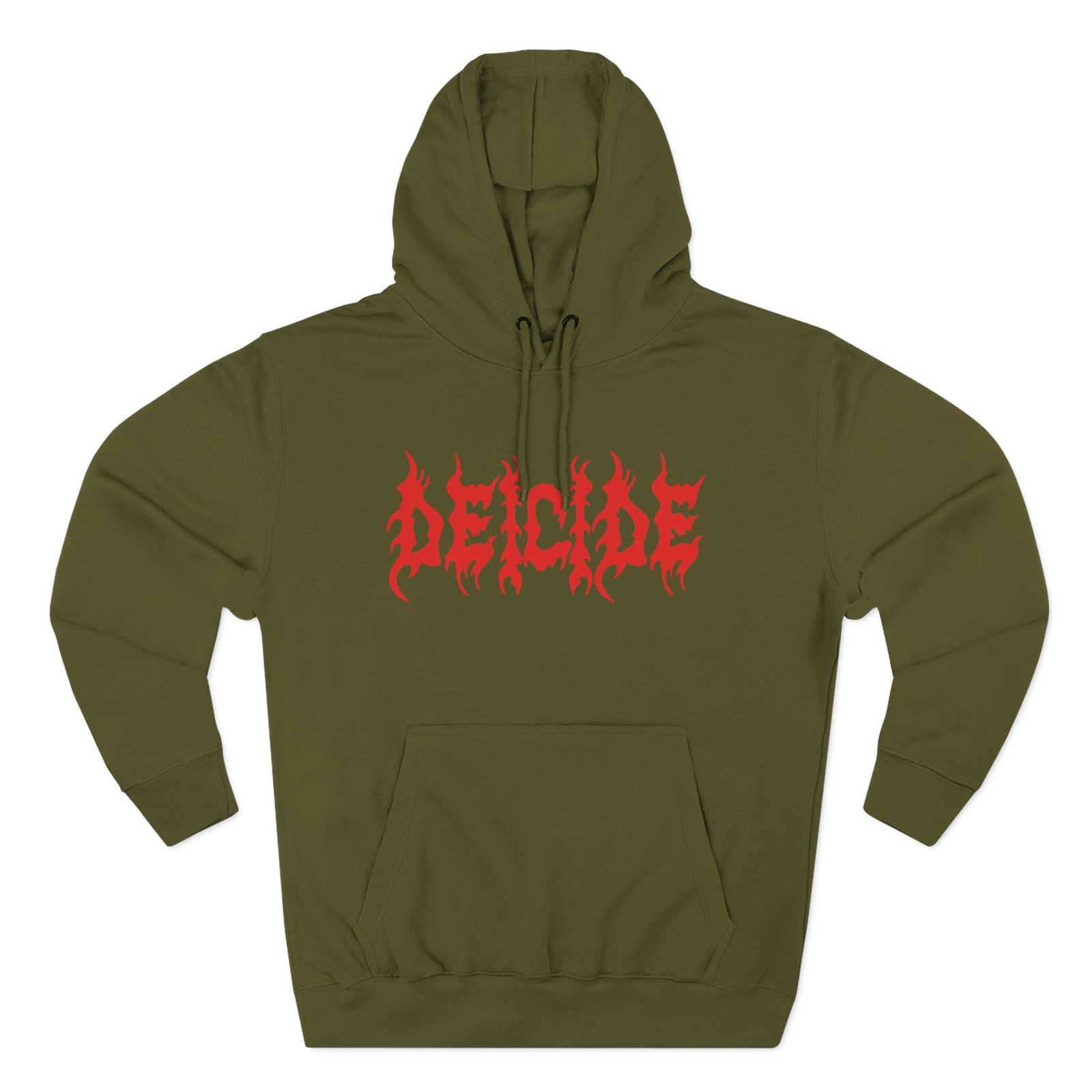 Deicide Logo Three-Panel Fleece Hoodie