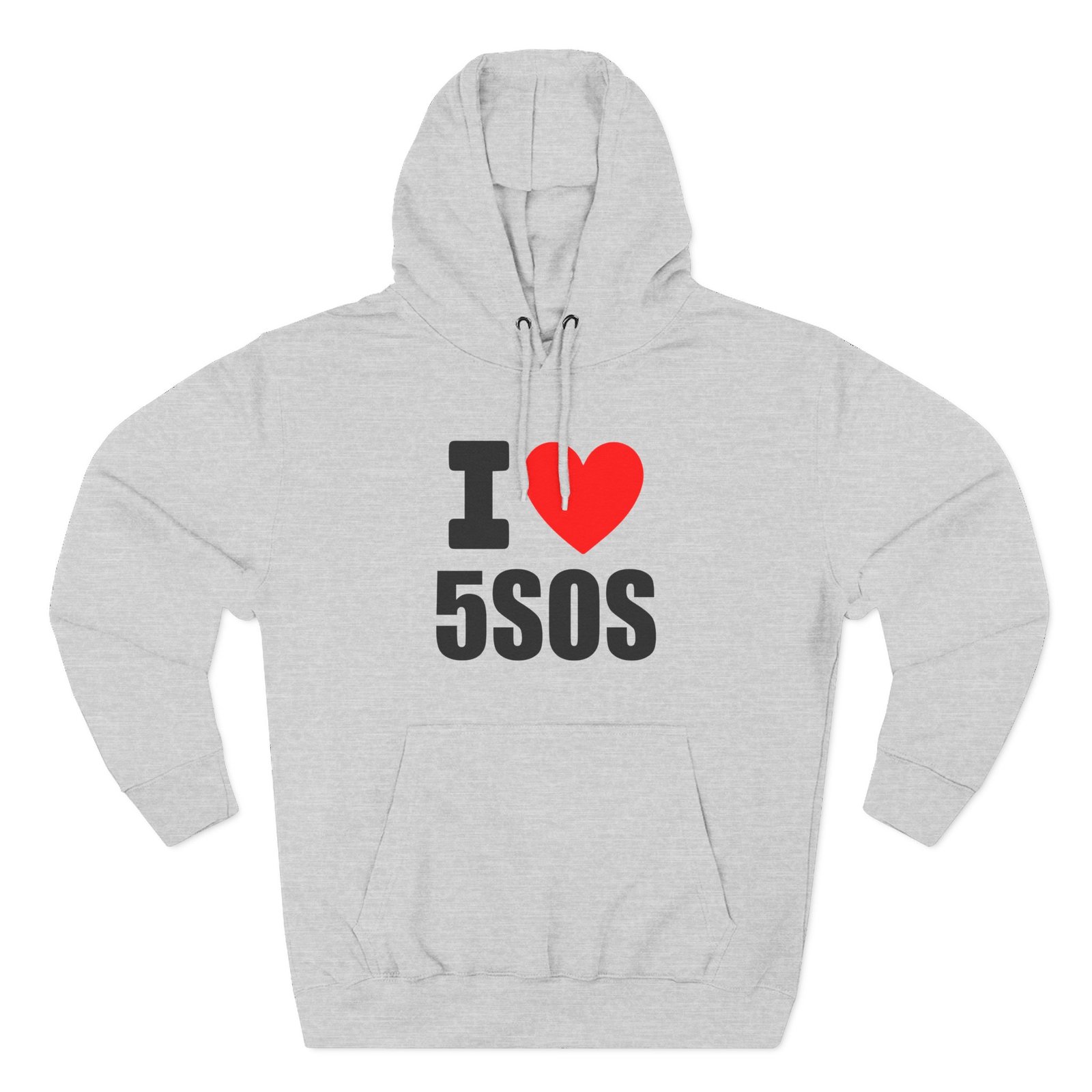 I Love 5sos Tour Three-Panel Fleece Hoodie