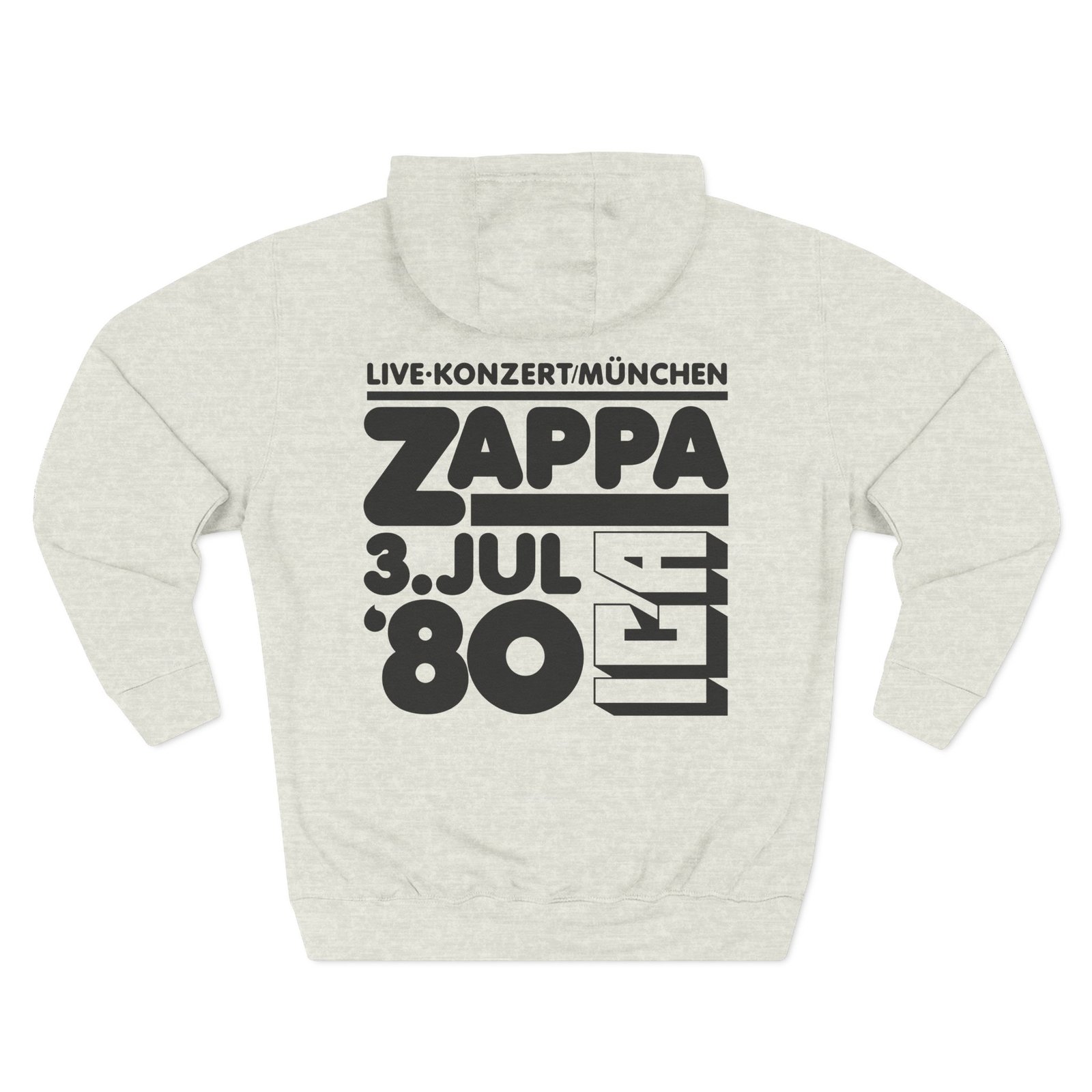 Frank Zappa 80 Munich Three-Panel Fleece Hoodie