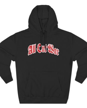 All Out War Logo Three-Panel Fleece Hoodie