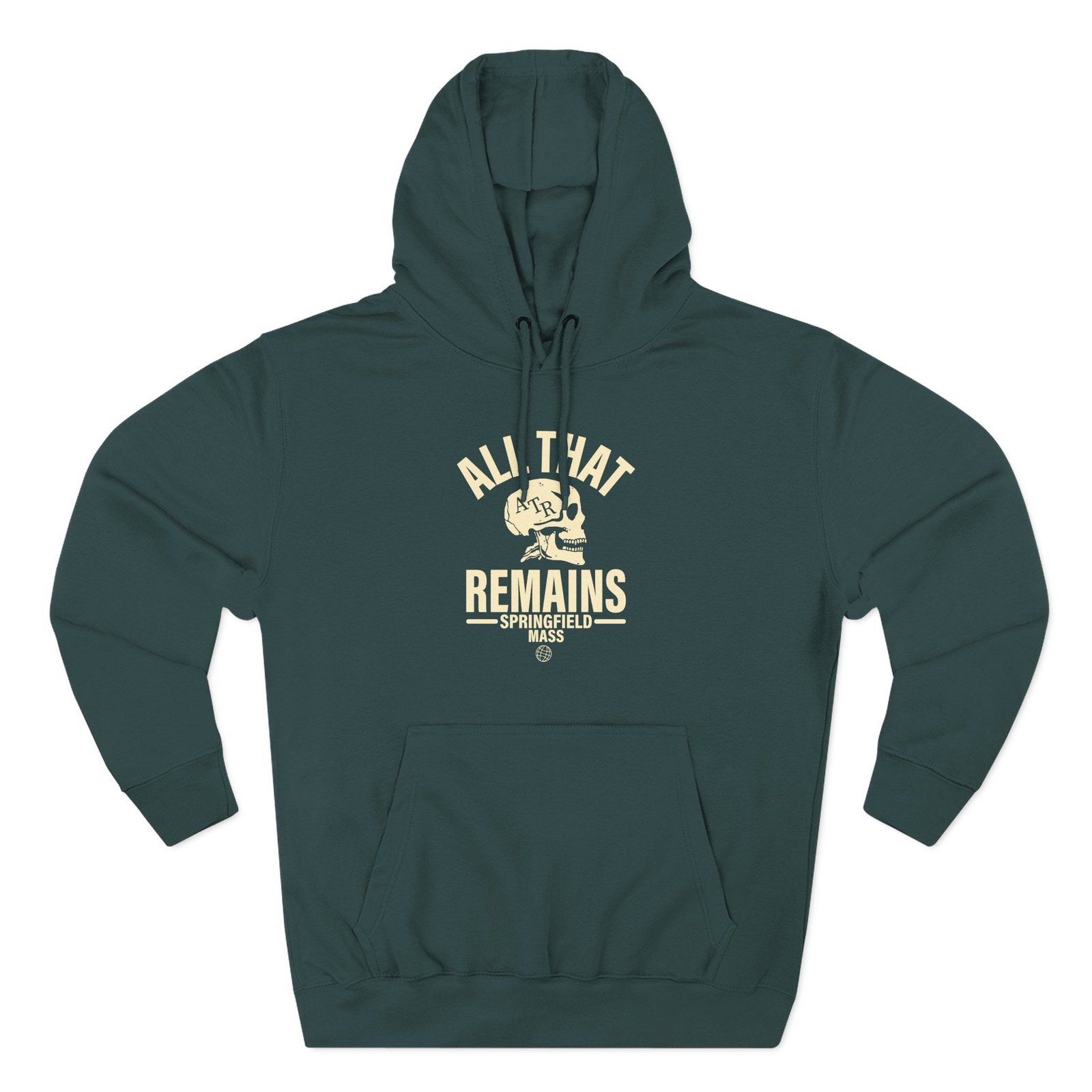 All That Remains Springfield Skull Three-Panel Fleece Hoodie