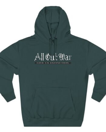 All Out War Extinction Three-Panel Fleece Hoodie