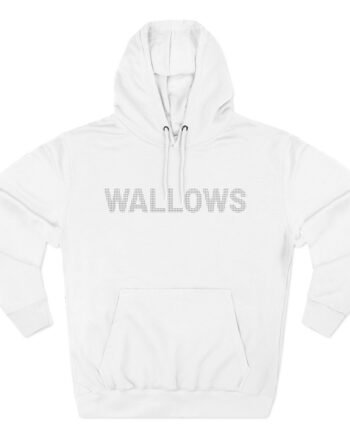 Wallows Rhinestone Logo Three-Panel Fleece Hoodie