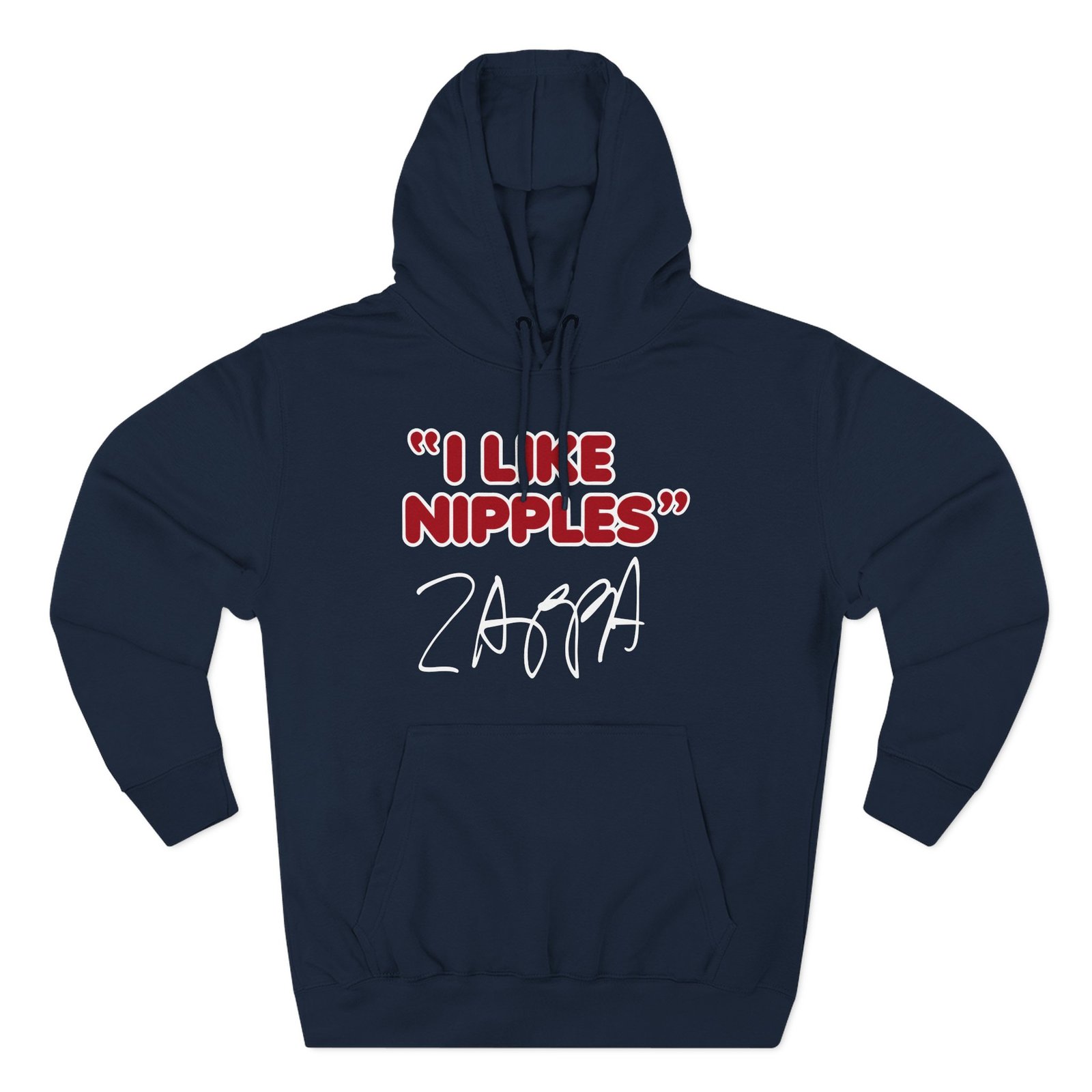 Frank Zappa I Like Nipples Three-Panel Fleece Hoodie