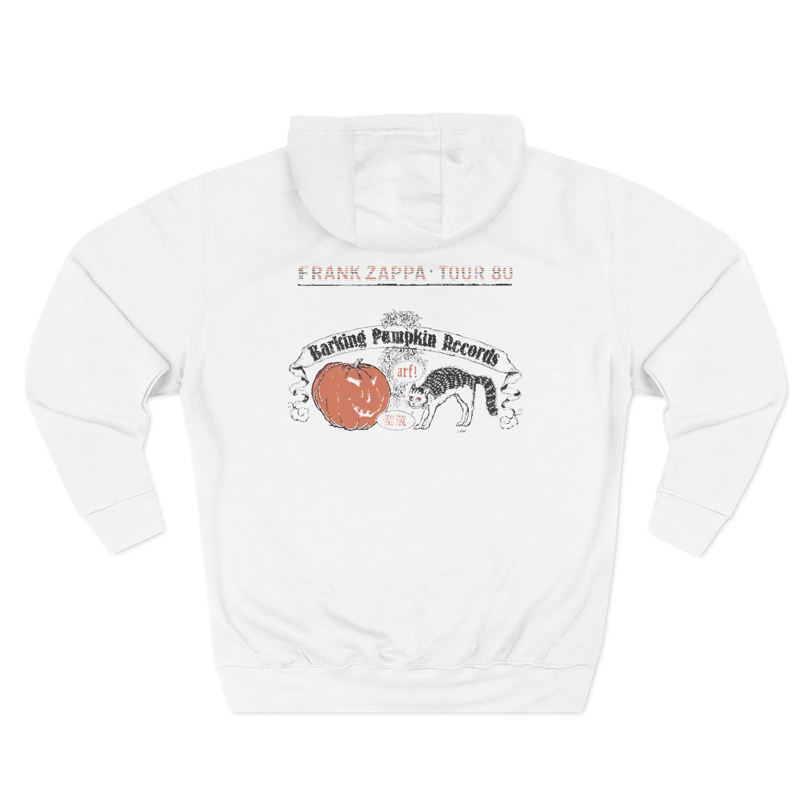 Frank Zappa Barking Pumpkin Record Three-Panel Fleece Hoodie