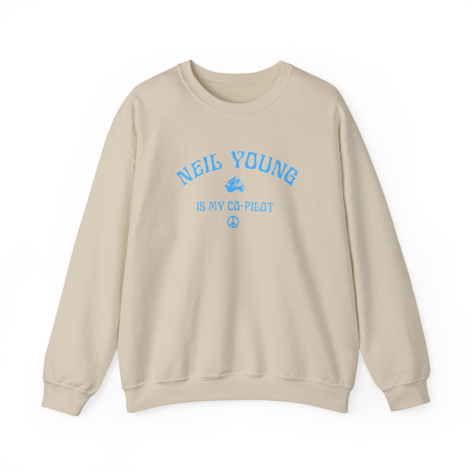 Neil Young Co-pilot Unisex Heavy Blend™ Crewneck Sweatshirt
