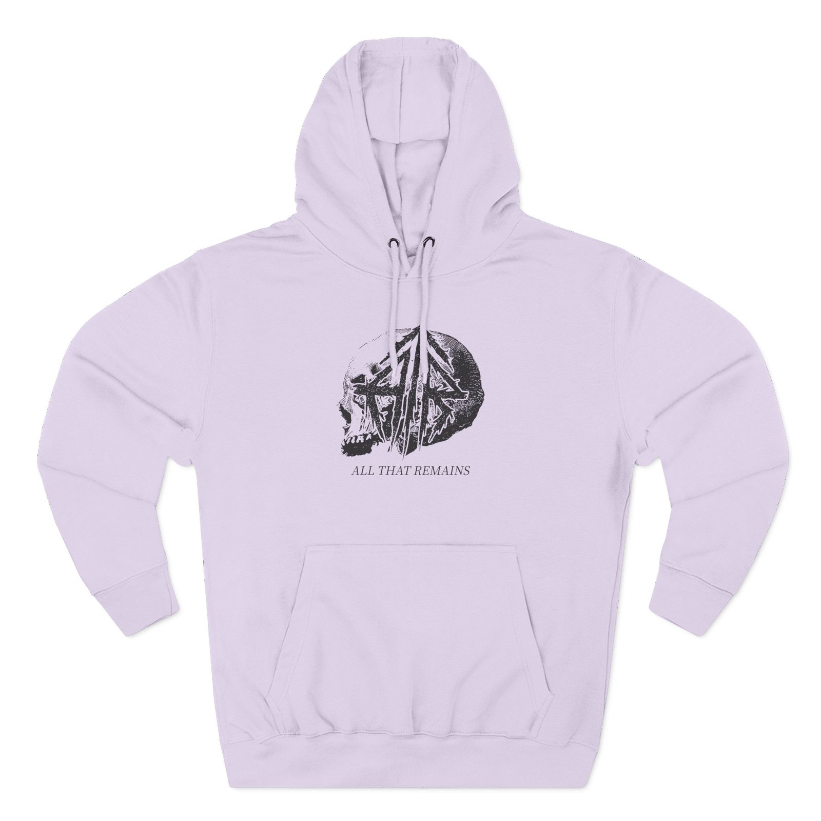 All That Remains Tie Dye Skull Three-Panel Fleece Hoodie