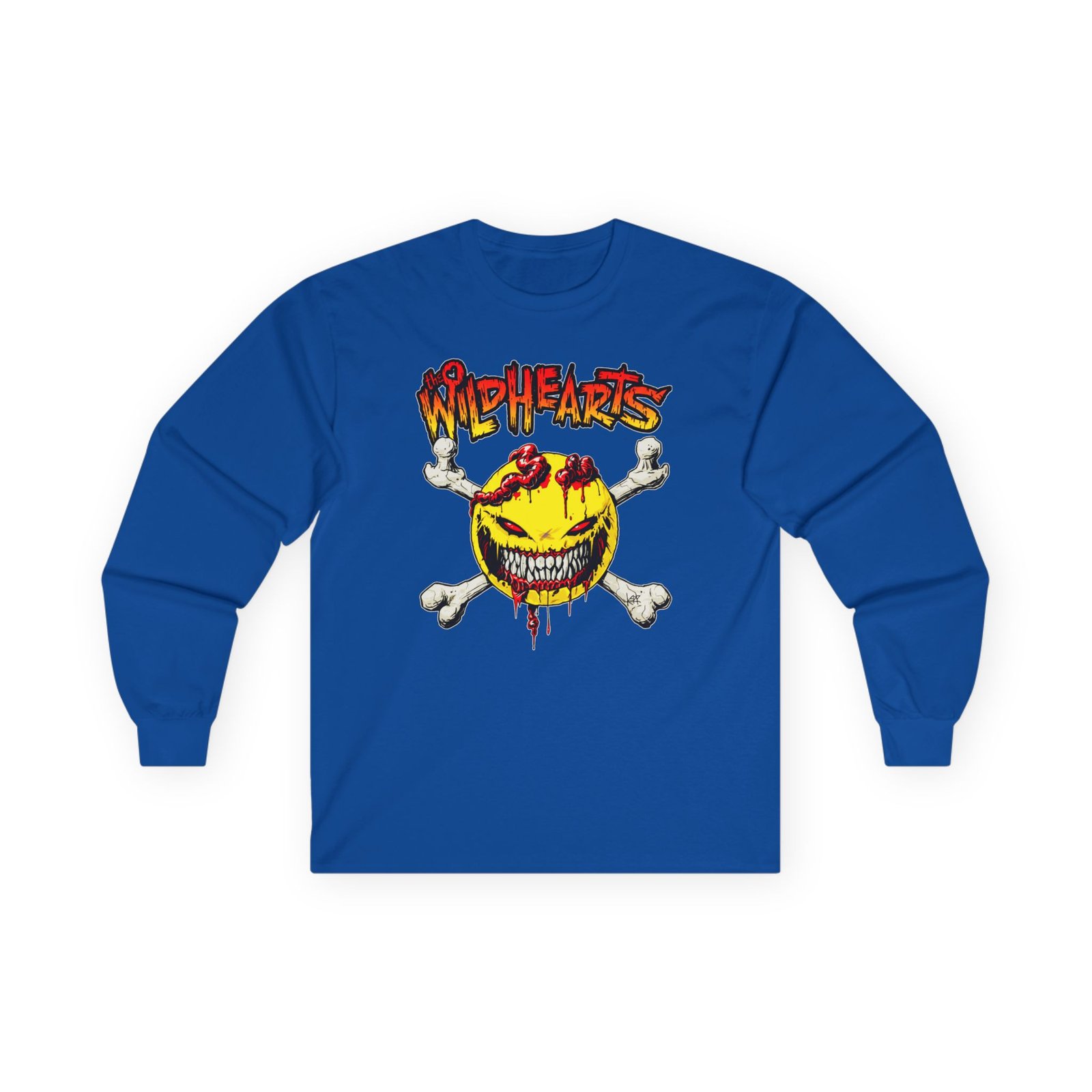 The Wildhearts Smileybones Logo Unisex Ultra Cotton Long Sleeve Tee