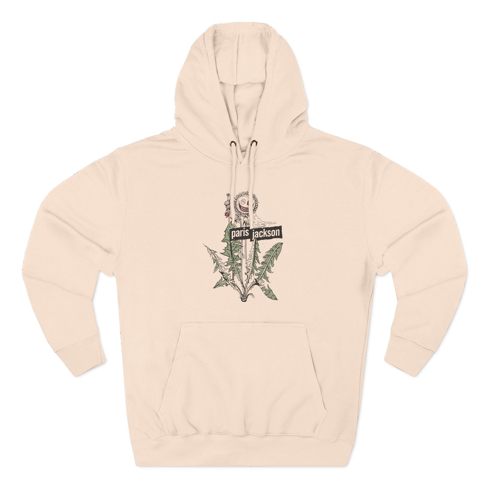 PJS Flower Three-Panel Fleece Hoodie
