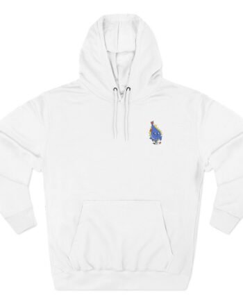 Moistcr1tikal Retro Basketball Three-Panel Fleece Hoodie
