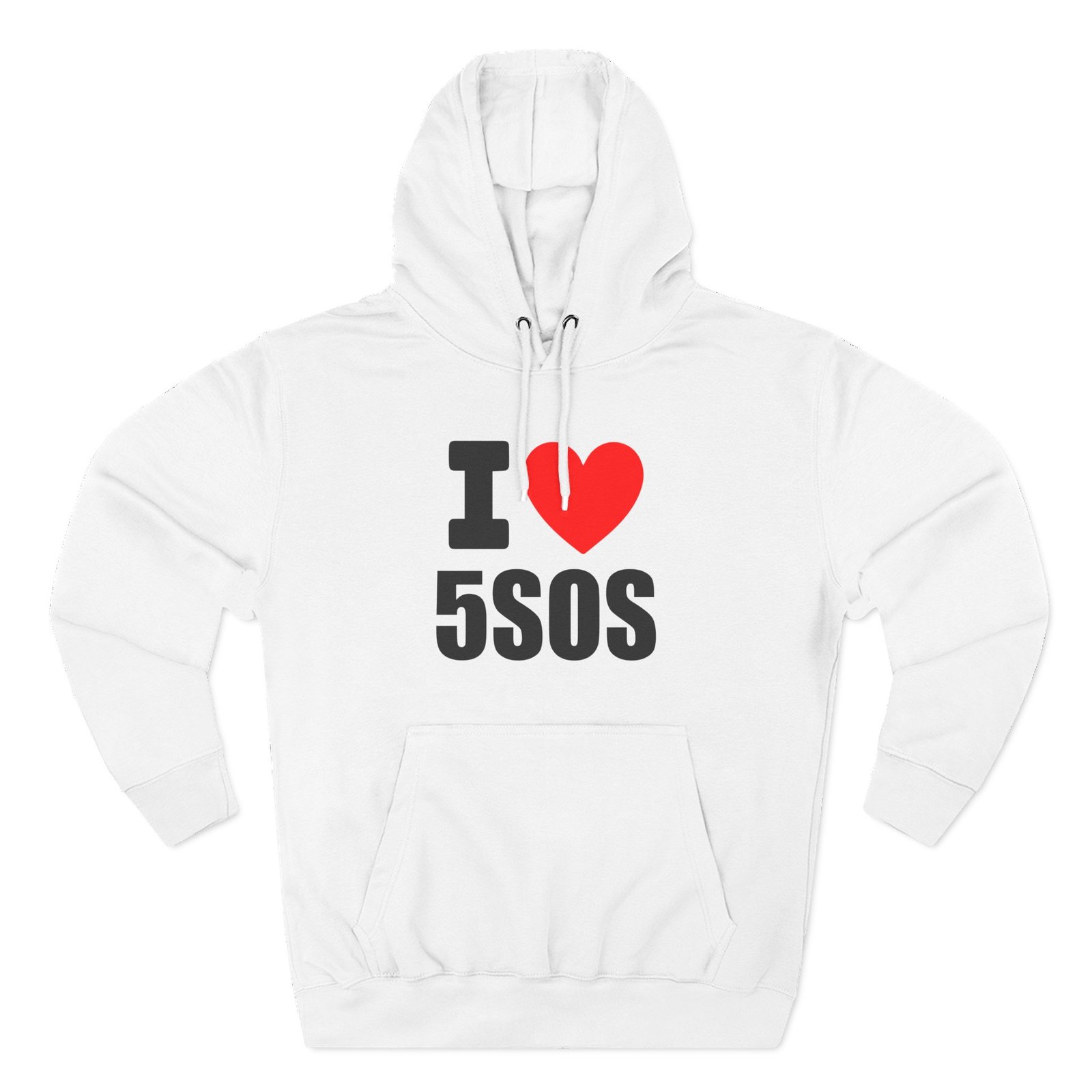 I Love 5sos Tour Three-Panel Fleece Hoodie