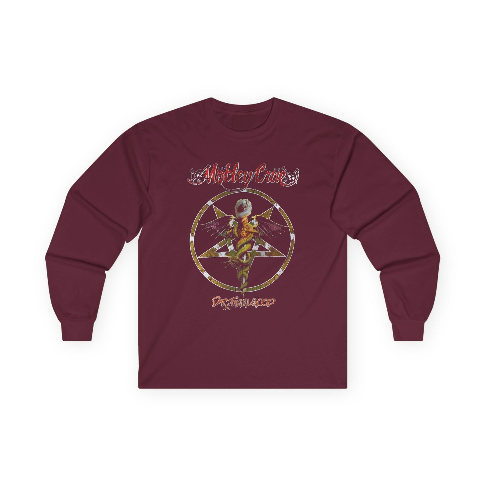 Motley Crue Feelgood Caduceus Unisex Ultra Cotton Long Sleeve Tee