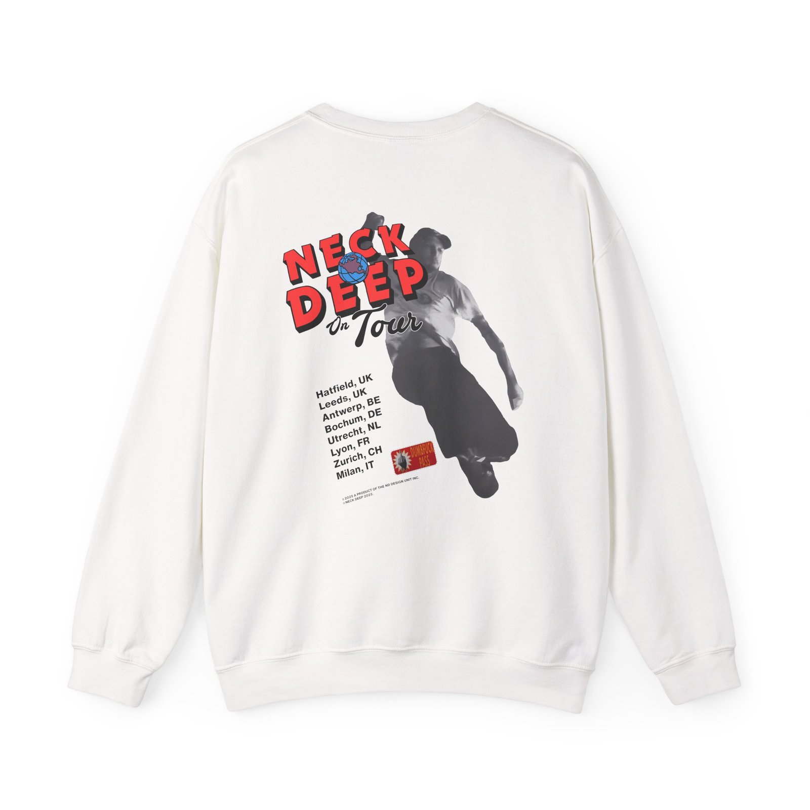 Neck Deep Slam Dunk 25 Tour Unisex Heavy Blend™ Crewneck Sweatshirt