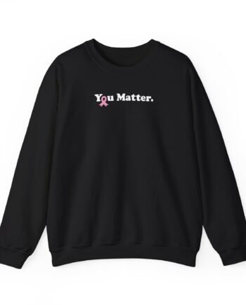 Demetrius Harmon Breast Cancer You Matter Unisex Heavy Blend™ Crewneck Sweatshirt