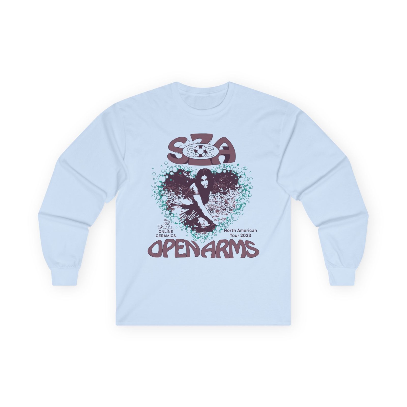Sza Sos Open Arms Tour Unisex Ultra Cotton Long Sleeve Tee