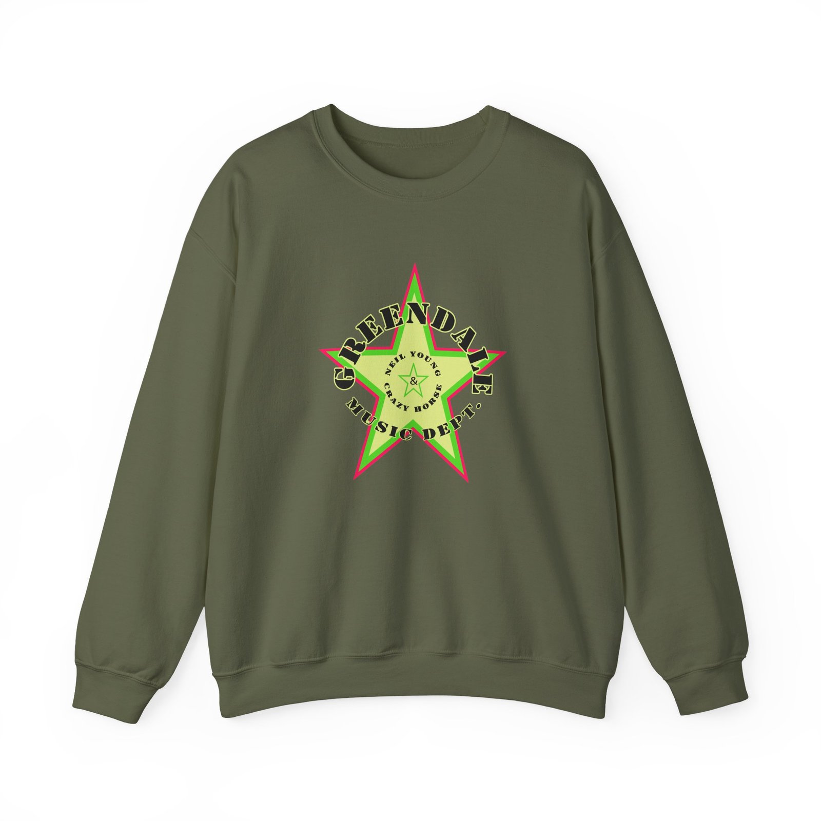 Neil Young Greendale Star Unisex Heavy Blend™ Crewneck Sweatshirt