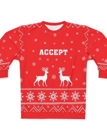 Accept Unisex Sweatshirt (AOP)