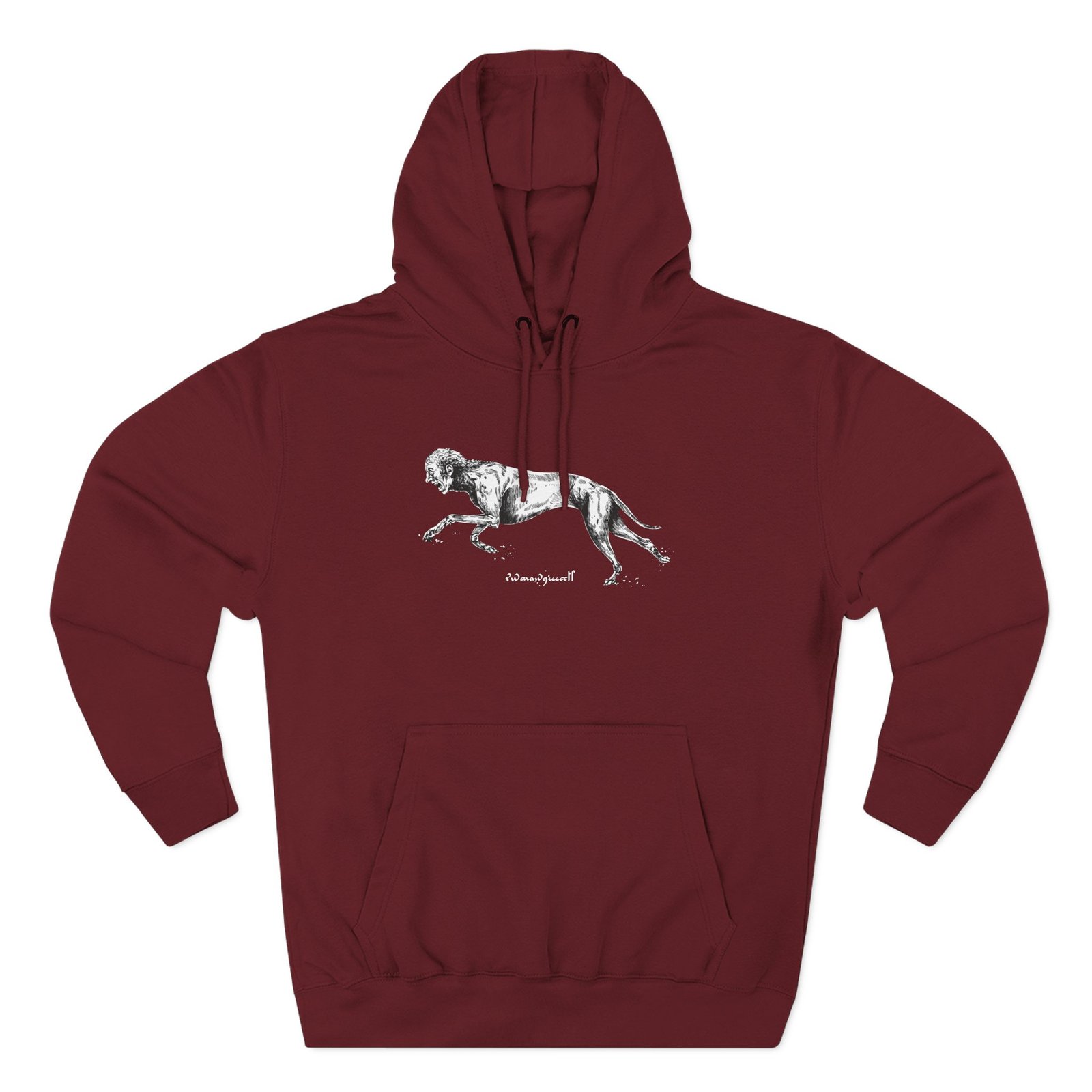 Hunt Show Down Greyhound Trait Three-Panel Fleece Hoodie