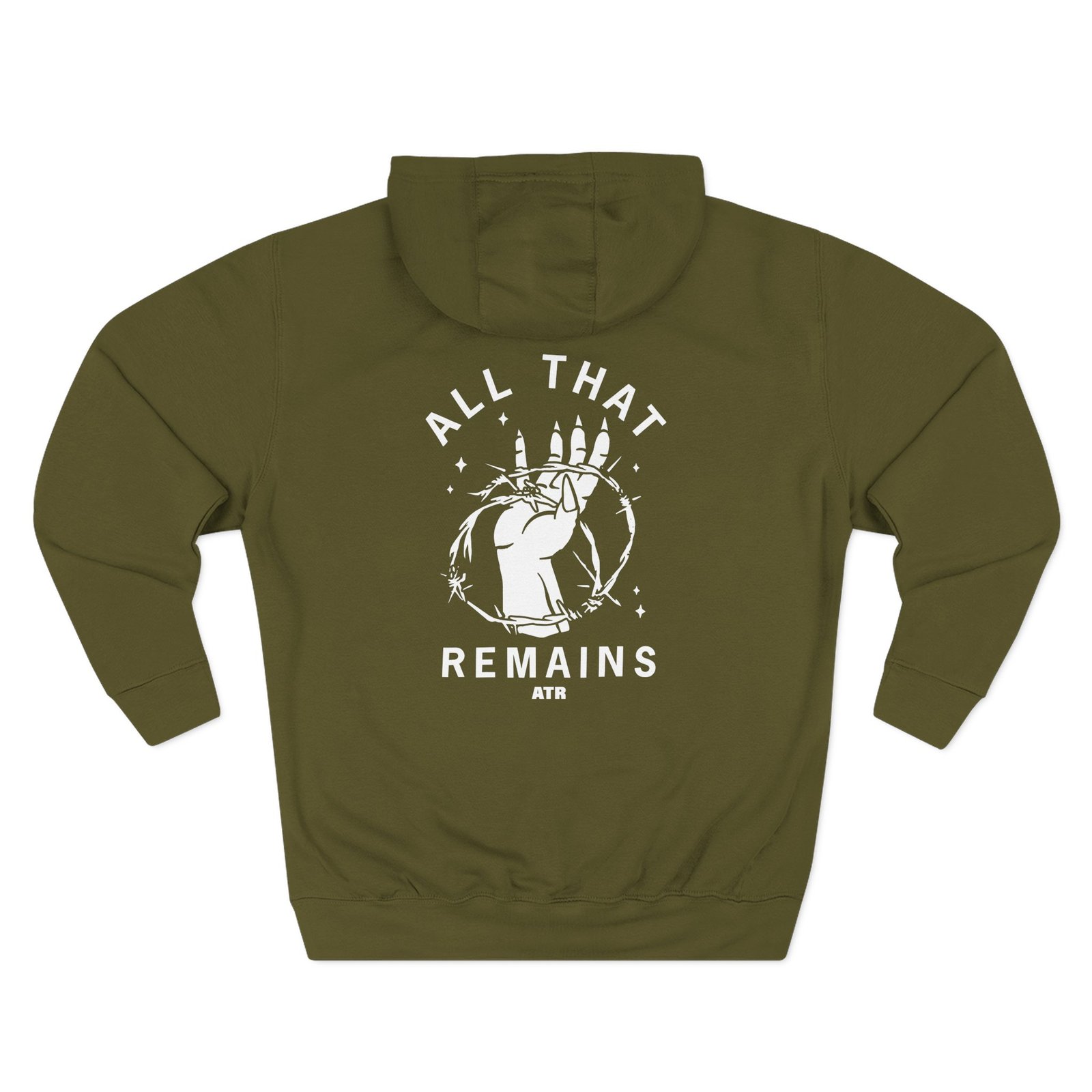 All That Remains Barbed Wire Three-Panel Fleece Hoodie