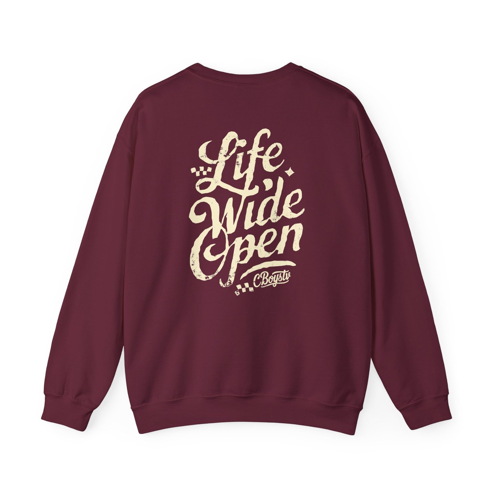 Cboystv Tan Script Unisex Heavy Blend™ Crewneck Sweatshirt